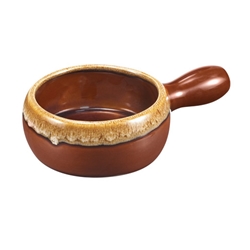 Browne® Onion Soup Bowl, Two-Tone Brown, 12 oz - 744050