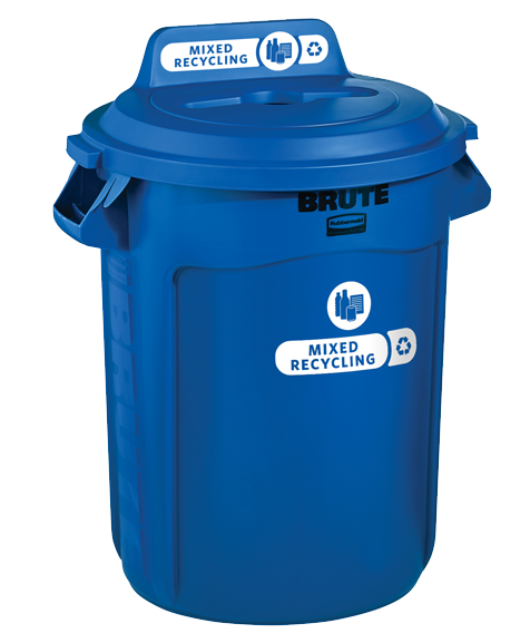 Blue recycling container