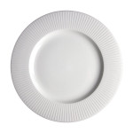 Steelite® Willow Gourmet Wide Rim Banquet Plate, White, 11.25" (6EA) - 9117C1170