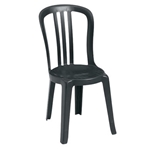 Grosfillex® Miami Bistro Chair, Black (32/PK) - US495517