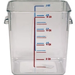 Rubbermaid® Square Storage Container 8 Qt, Clear - 2020977