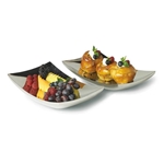 Vollrath® Double Wall Curved Platter, 12" x 7" - 46222