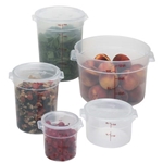 Cambro® Food Storage Container, Round, Translucent, 12 qt - RFS12PP190
