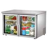 True® Low Profile Glass Door Undercounter Refrigerator, 48" Wide - TUC-48G-LP-HC-FGD01