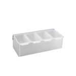 Johnson-Rose® Stainless Steel Condiment Caddy w/ 4 Inserts - CD-4