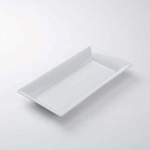 American Metalcraft® Rectangular Melamine Platter, White, 18"x8-1/4" - MEL23