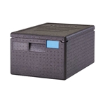 Cambro® Cam GoBox™ Insulated Top-loading Food Pan Carrier, 180 Series, Black, 15.7" x 12.4" x 23.6" - EPP180110