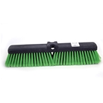 Globe Commercial Products® Push Broom, Medium, Green, 18" - 5055G