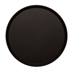 Cambro® Treadlite Round Serving Tray, Black, 16" - 1600TL110