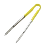 Browne® Color-Coded One-Piece Tongs, Yellow, 9" - 5511YL