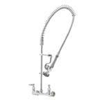 T&S® EasyInstall Pre-Rinse, Spring Action, Wall Mount Base, 8" Centers, Wall Bracket - B-0133-B
