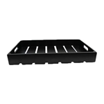 Tablecraft® Wooden Serving / Display Crate, Black, 12 3/4" x 10 1/2" x 2 3/4" - CRATE12BK