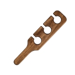 Steelite® 3 Slot Wooden Stemware Serving Paddle, Natural, 18 1/4" x 4" (CS/2) - 6525T193