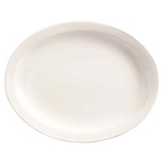 World Tableware® Porcelana™ Narrow Rim Oval Platter, White, 13 1/8" (1DZ) - 840-530N-18