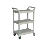 Rubbermaid® 3-Shelf Utility Cart, Off-White, 200 lb - FG342488OWHT
