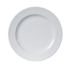 Steelite® Contessa™ Wide-rim Round Plate, White, 9" Dia (2DZ) - 61106ST0574