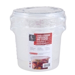 Cambro® Round Food Storage Containers w/ Lids Set, Translucent,  6 qt (2/PK) - RFS6PPSW2190