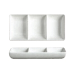 Johnson-Rose® 3-compartment Ceramic Mini Tray (4DZ) - 710-026
