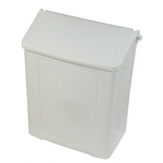 Globe Commercial Products® Wall-Mountable Plastic Sanitary Napkin Disposal / Receptacle - 3014