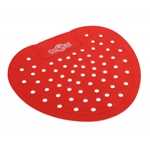Globe Commercial Products® Cherry Vinyl Urinal Screen, Red (10/CS) - 3251R