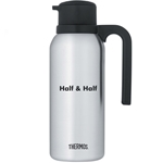 Thermos® Twist & Pour™ Stainless Steel Vacuum Carafe, "HALF & HALF", 32 oz (0.9L) - FN363