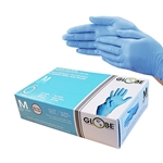 Globe Commercial Products® 4 Mil Powder-free Nitrile Gloves, Blue, Medium (100/PK) - 7811