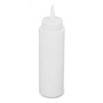 Browne® Squeeze Bottle, Clear, 8 oz - 1102