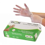 Globe Commercial Products® 4 Mil Powder-Free Vinyl Gloves Powder-Free (100/BX) - 7902