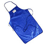 Tucker Safety Products® QuicKlean™ Poly-Cotton Apron, Blue, 36" - 50362