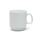 Steelite® Varick Cafe Porcelain Stack Mug, White, 10 oz - 6900E510