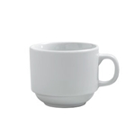 Steelite® Varick Cafe Porcelain Stack Coffee Cup, White, 7 oz - 6900E507