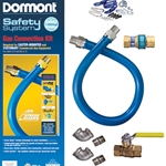 Dormont® Deluxe Gas Hose Swivel Kit, 3/4" x 48" - 1675KITS48