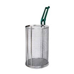 Permul® Cylindrical Pasta Basket, Normal Mesh, 5” x 9” Deep - IP-38622