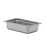 SignatureWares™ Stainless Steel Steam Table Pan, 1/4 Size, 2.5" - STEAMPAN142