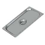 Browne® Stainless Steel Solid Steam Table Pan Cover, 1/3 Size - 575548