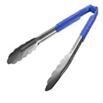 Vollrath® Kool-Touch One-Piece Tongs, Blue, 9.5" - 4780930