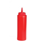 Tablecraft® Squeeze Bottle, Red, 12 oz - 112K