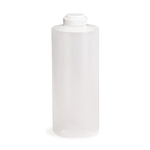 Tablecraft® Squeeze Bottle w/ Hinge Lid, Clear, 24 oz - 2124C-1