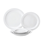 Tableware Solutions® Pure White Narrow Rim Plate, 9" - PWE13023