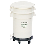 Rubbermaid® BRUTE GreensKeeper Container 32 Gal, White - FG263600WHT