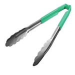Vollrath® Kool-Touch One-Piece Tongs, Green, 9.5" - 4780970