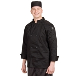 Chef Revival® Chef Coat, Black, Small - J061BK-S