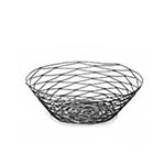 Tablecraft® Artisan Collection™ Powder-Coated Round Basket, Black, 10" x 3" - BK17510