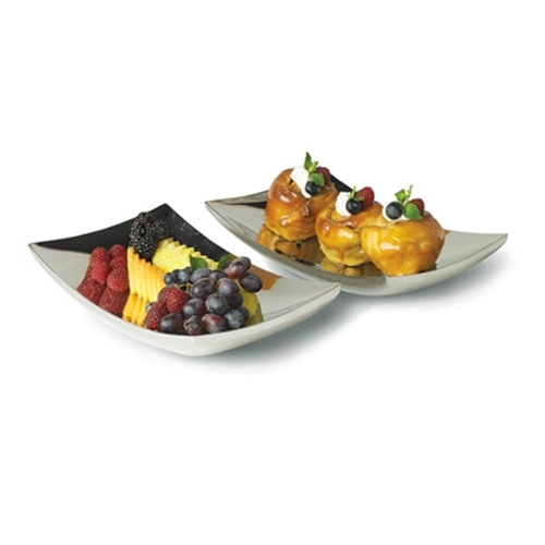 Vollrath® Double Wall Curved Platter, 7.5" x 7.5" - 46221