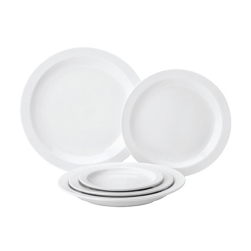 Tableware® Pure White Narrow Rim Plate, 8" - PWE13020