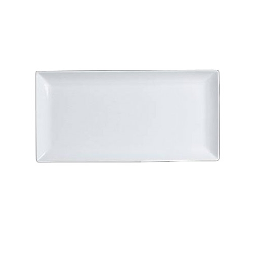 Steelite® Varick Cafe Porcelain Rectangular Plate, White, 11" x 7" - 6900E563