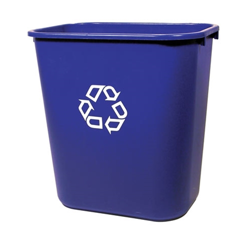 Rubbermaid® Blue Waste Basket, 26.6L - FG295673BLUE