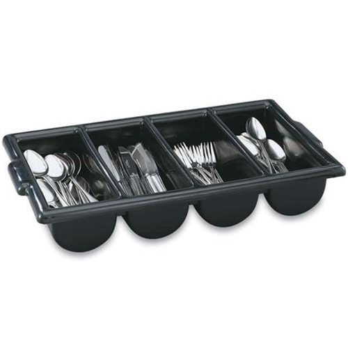 Vollrath® Cutlery Bin, Black, 4 Compartment - 52653Vollrath® Cutlery Bin, Black, 4 Compartment - 52653