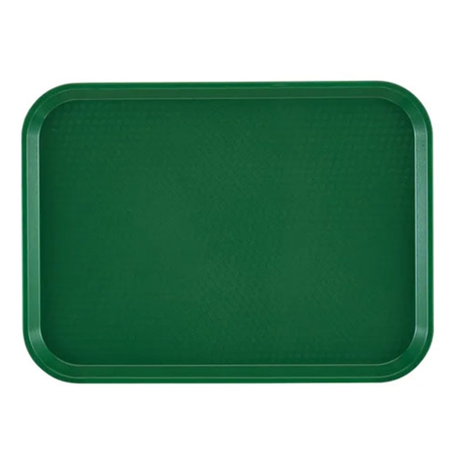 Cambro® Rectangular Fast Food Tray, Sherwood Green, 12" x 16" - 1216FF119