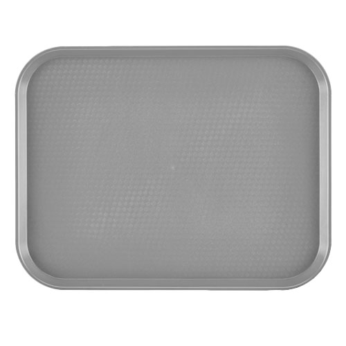 Cambro® Camtray® Rectangular Fast Food Tray, Pearl Gray, 14" x 18" - 1418FF107